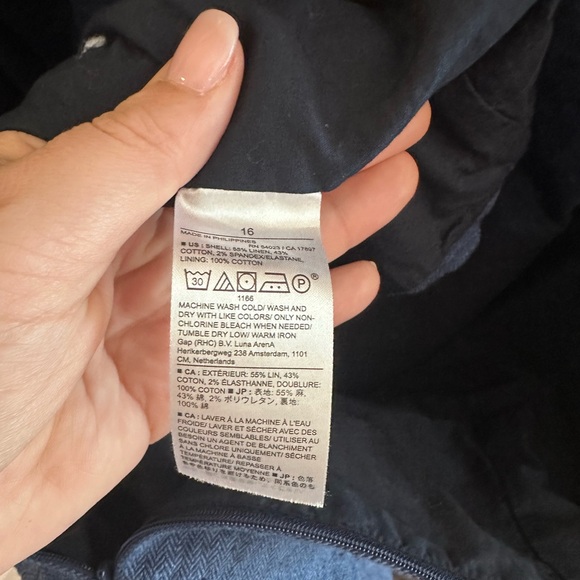 Banana Republic Navy Linen-Blend Sleeveless Sheath Dress - Picture 5 of 5